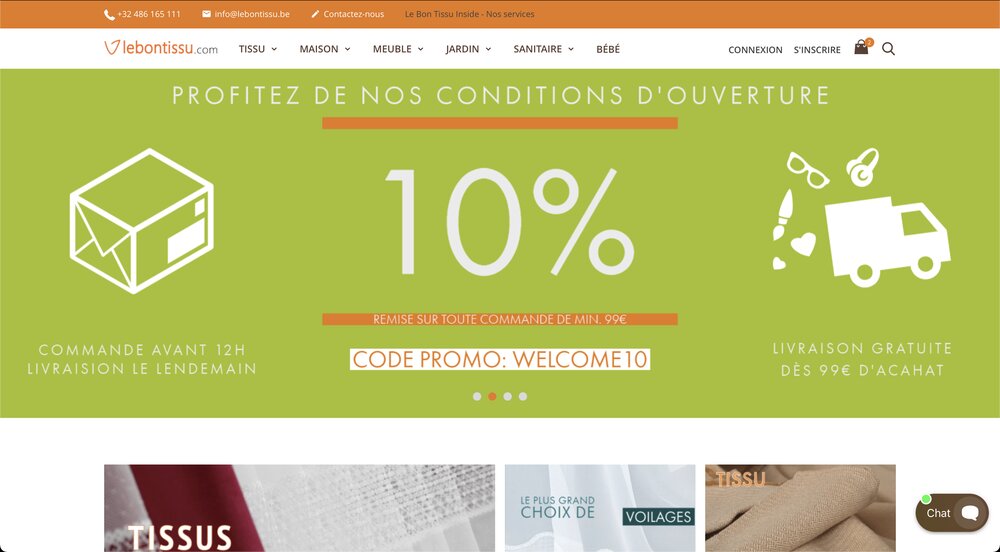 le bon tissu e-commerce