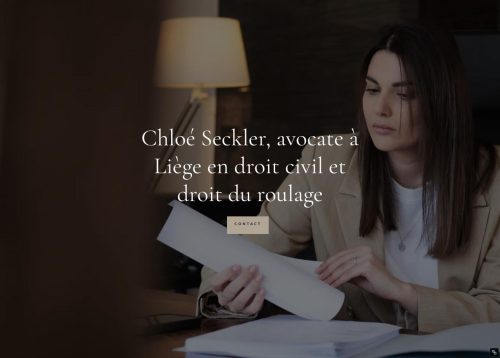 Chloé Seckler, avocate à Liège