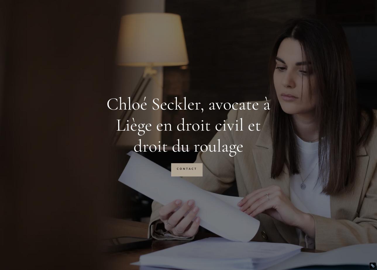 Chloé Seckler, avocate à Liège